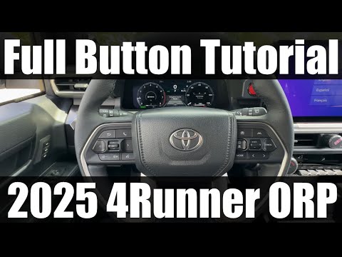 2025 Toyota 4Runner TRD Off-Road Premium - FULL Button Tutorial