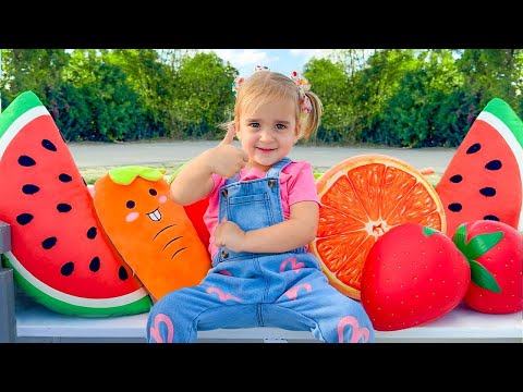 Alice and Uncle learn how to harvest fruits and vegetables and feed the animals on the farm