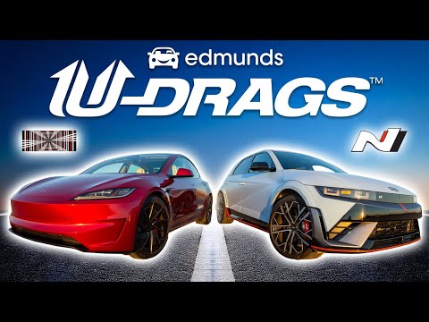 U-DRAGS RACE: Tesla Model 3 Performance vs. Hyundai Ioniq 5 N | Handling, Quarter Mile & More