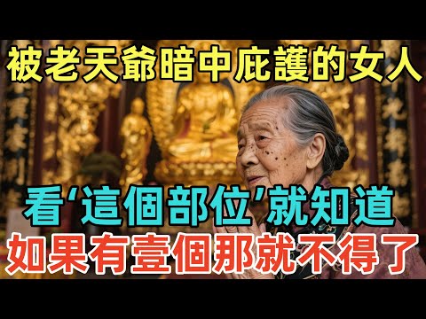被老天爺暗中庇護的女人，看‘這個部位’就知道，如果有壹個那就不得了！#佛淨 #佛學 #佛陀 #佛法 #佛教 #修行