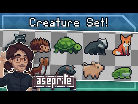 Pixel Art Class - Woodland Creature Sprite Set