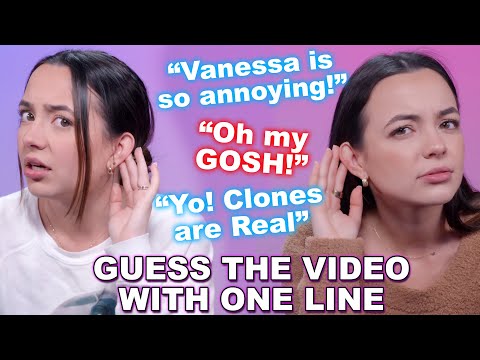 Guessing Our Old Videos by One Line ONLY! - Merrell Twins