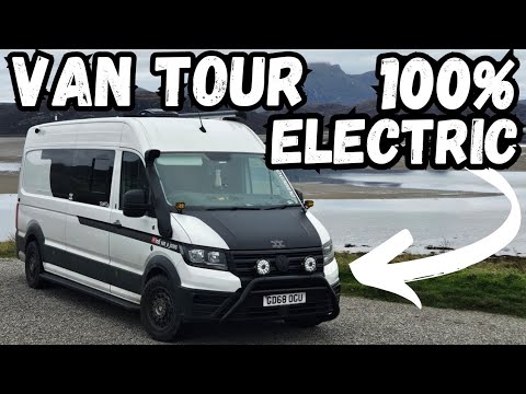 £7500 DIY Camper Van Tour 100%Gasless Campervan