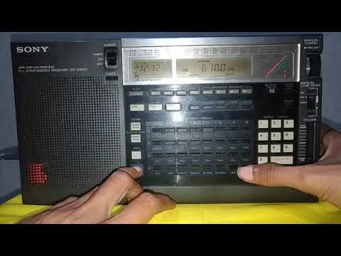 How to Set the Clock on the SONY ICF-2001D #radio #sony