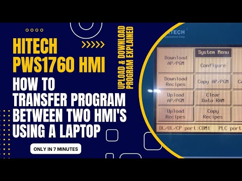 Hitech PWS1760 HMI How to Transfer Program From One HMI to Another