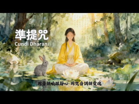 《準提咒Cundi Dharani》108遍準提咒療癒音|淨化能量場・智慧開啟・所求滿願