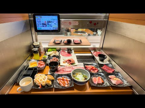 $25 Japanese All You Can Eat BBQ Conveyor Belt