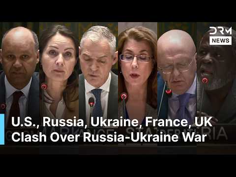HEATED DEBATE: US, Russia, Ukraine, France, UK and Denmark Clash at UN Over Russia-Ukraine War |AC1N