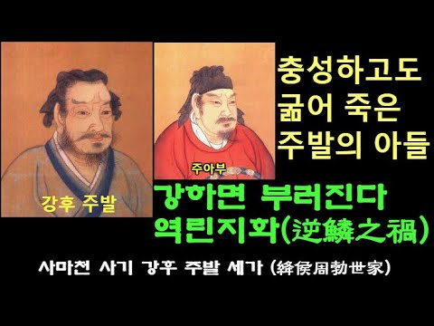 강후 주발 세가 / 강하면 부러진다/역린지화(逆鱗之禍)/사마천 사기/주발 주아부 이야기