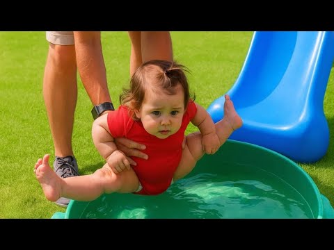 Funny Baby's Reaction On The Ground - Family Summer Time - Funny Baby Videos