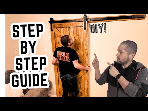 How to install a sliding barn door