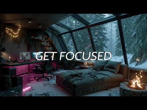 Winter Focus Music ~ Deep Concentration & Work Flow ~ Snowy Forest Ambiance