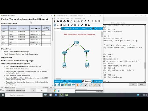 1.6.1 Packet Tracer - Implement a Small Network