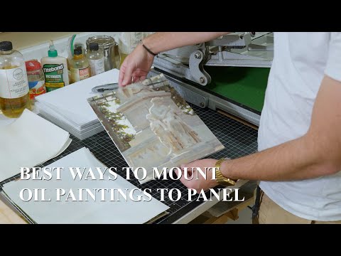 BEST Ways to Mount Oil Paintings onto Panel - Quality, Lightweight Strategy for Plein Air Painting