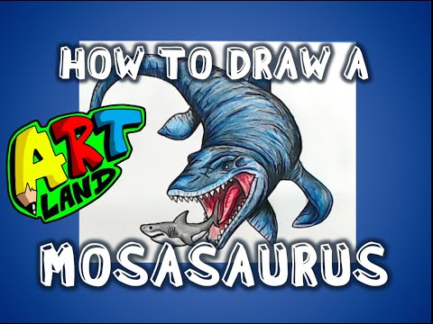 How to Draw a MOSASAURUS!!!