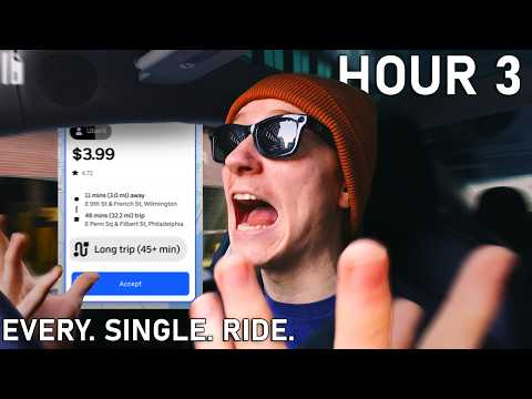 Uber Driver Accepts EVERY Ride Given for 48 Hours