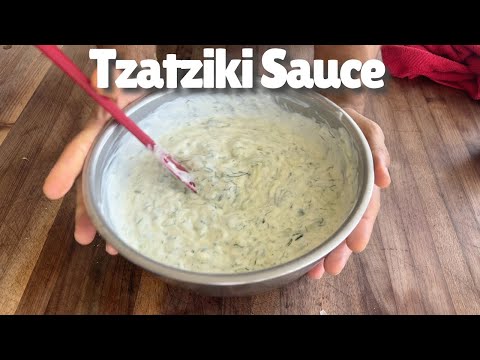 "How to Make Authentic Greek Tzatziki Sauce | Easy Recipe!"