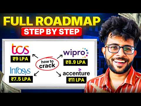 Roadmap to Crack TCS, Infosys, Accenture, Wipro | Service Based Companies Roadmap ✅ 🔥