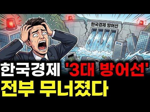 "내 돈 지킬 마지막기회" 2025년 12월, 한국경제 '3대 방어선'붕괴 시작됐습니다
