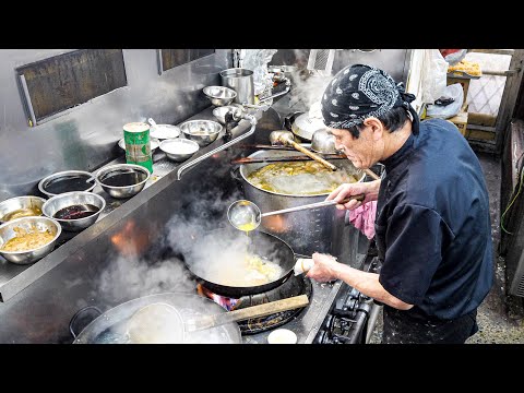 常連殺到ガツ盛り町中華!75歳鉄人店主の鮮やかな熟練鍋さばき丨Egg Fried Rice - Wok Skills in Japan