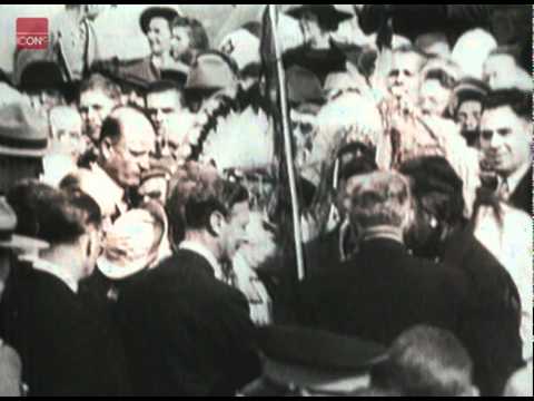 Queen Elizabeth in her first radio address during the war