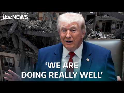 Trump claims 'we are doing really well' as Israel strikes Iranian nuclear sites