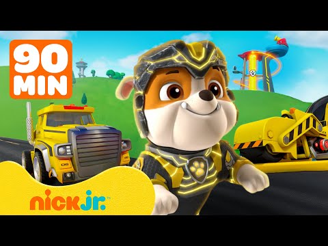 Rubble & PAW Patrol's Coolest Vehicles & Rescues! w/ Chase & Marshall | 90 Minutes | Rubble & Crew