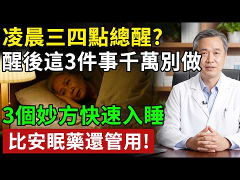 凌晨3、4點醒了就再也睡不著? 90% 的人都踩了這 3 個致命坑,3 個不花錢的妙招,比安眠藥還管用#健康知识 #健康飲食 #養老生活 #老年健康 #樂齡健康