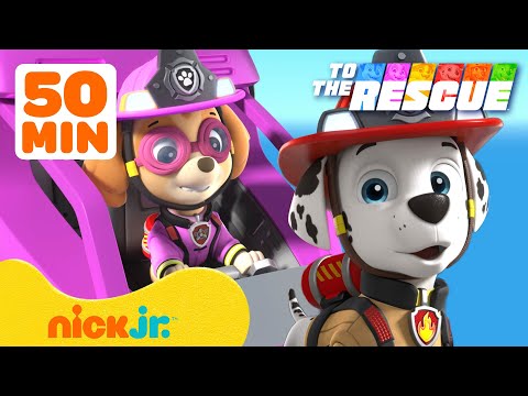PAW Patrol Fire & Air Rescues! 🚁🚒 w/ Skye & Marshall #2 | 50 Minute Compilation | Nick Jr.