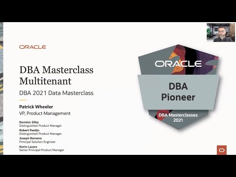 DBA 2021 Data Masterclass: Oracle Multitenant