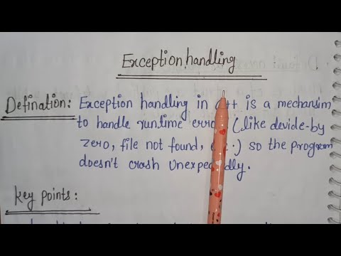 Exception Handling in C++ | Try, Catch, Throw Explained with Examples