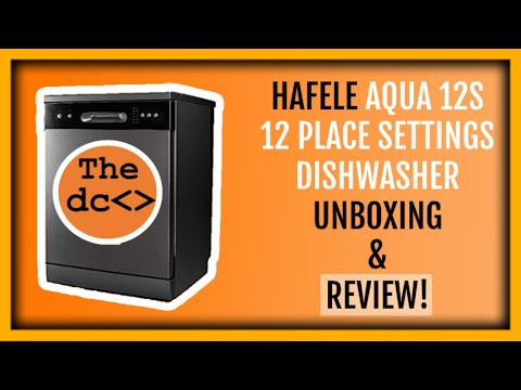 Latest Hafele Dishwasher [Aqua 12 S] REVIEW in English by @The Dynamic Cast