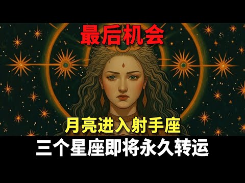 被选中的人⚠️：射手座月亮即将引爆你的命运！三个星座的人生方向将被永久改写！（12月17日）