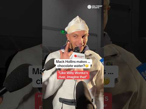 Mack Hollins explains how he makes chocolate water 🤔 #shorts