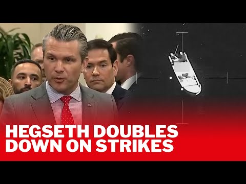 'WE'RE PROUD OF WHAT WE'RE DOING' - Pete Hegseth defends repeated boat strikes
