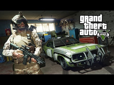 GTA 5 Zombie Apocalypse Mod #16 - BUILDING THE ULTIMATE ZOMBIE BATTLE VEHICLE!! (GTA 5 Mods)