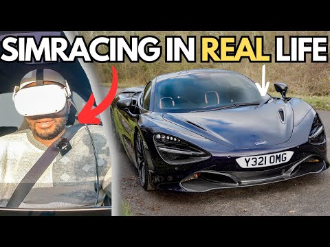 I Went VR SIM RACING Inside A REAL Mclaren 720S
