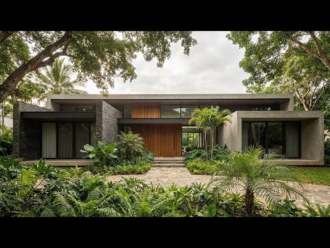 Building Luxury Modern Tropical Villa (Complete Timelapse)