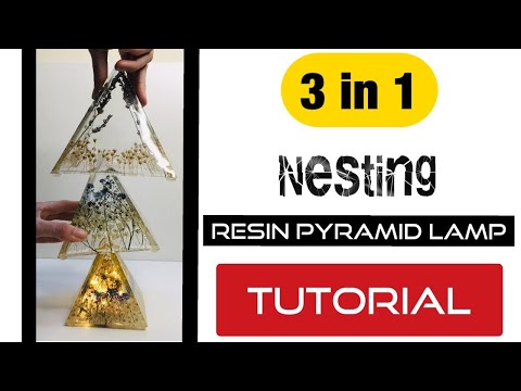 3 in 1 NESTING Resin Pyramid Lamp! Full Tutorial