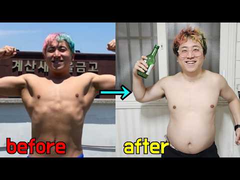 2년만에 존잘헬창에서 아저씨가 되버린 남자의 브이로그