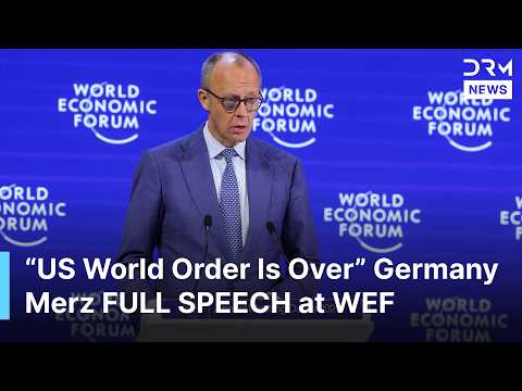 FULL KEYNOTE SPEECH: German Chancellor Merz Declares US-Led Global Order Collapsing at WEF | AQ1B
