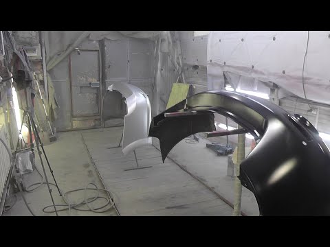 Красим уверенно №9. Окраска б/у бампера м+м.