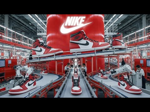 Inside the Modern Nike Factory: Building Billions Dollar $ Shoes (Full Process)