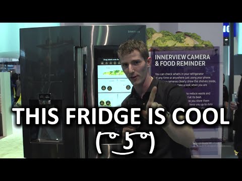 Ballin' Fridge with Hacks for Lazy Shoppers! - Samsung Booth - CES 2016