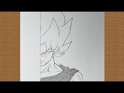 How to draw Goku | Easy goku drawing for beginners | easy drawing tutorial