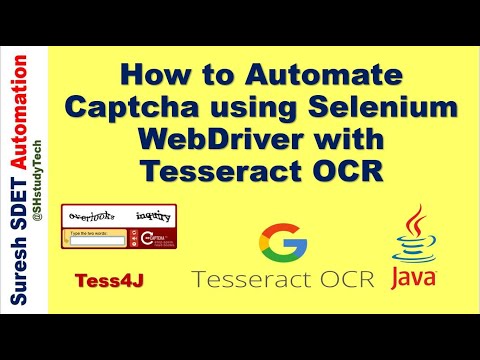 How to Automate Captcha using Selenium WebDriver | Java | Tesseract OCR | Tess4j | SDET