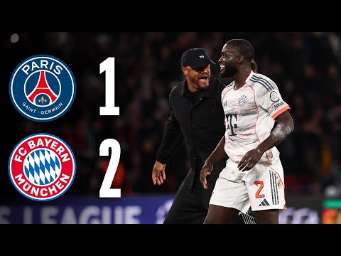Rock 'n' Roll Bayern celebrate despite being a man down | PSG 1-2 FC Bayern | Highlights