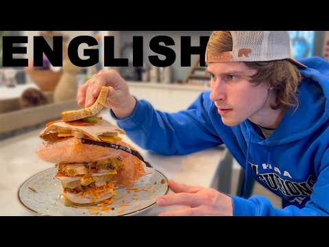 Learn ENGLISH Naturally While Making A HUGE Sandwich! (Comprehensible Input)