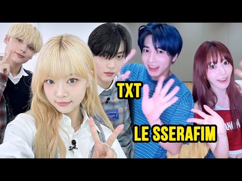 LE SSERAFIM and TXT Being Siblings