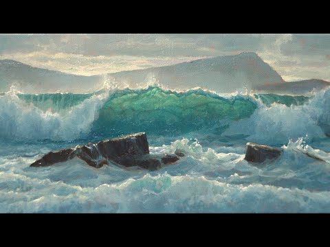Heavenly Wave | Painting Translucent Water in Oils | Seascape Painting Tutorial